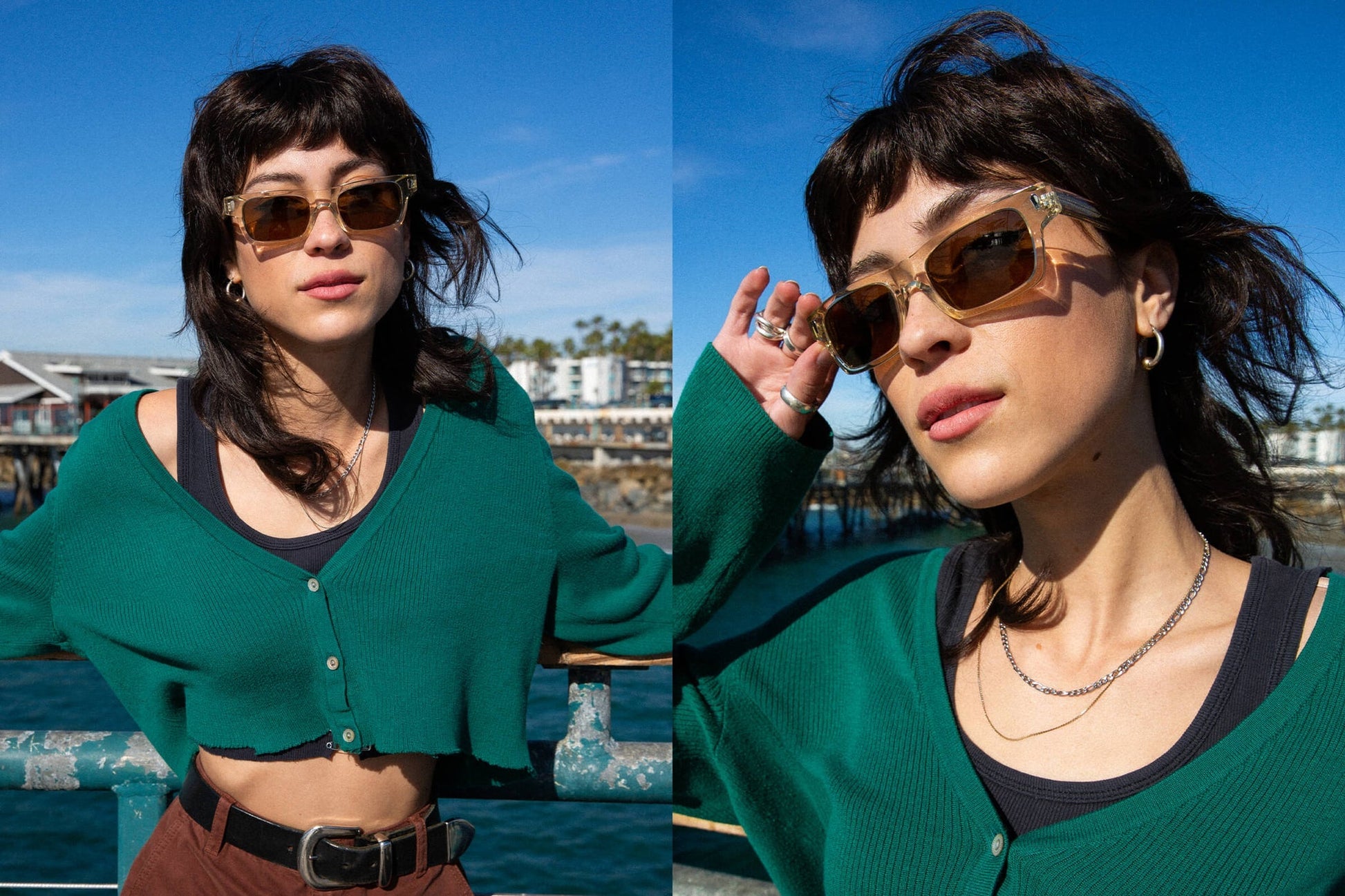 The Good Bad / Crystal Champagne Bio & Polarised Bronze Lens - Shade Files