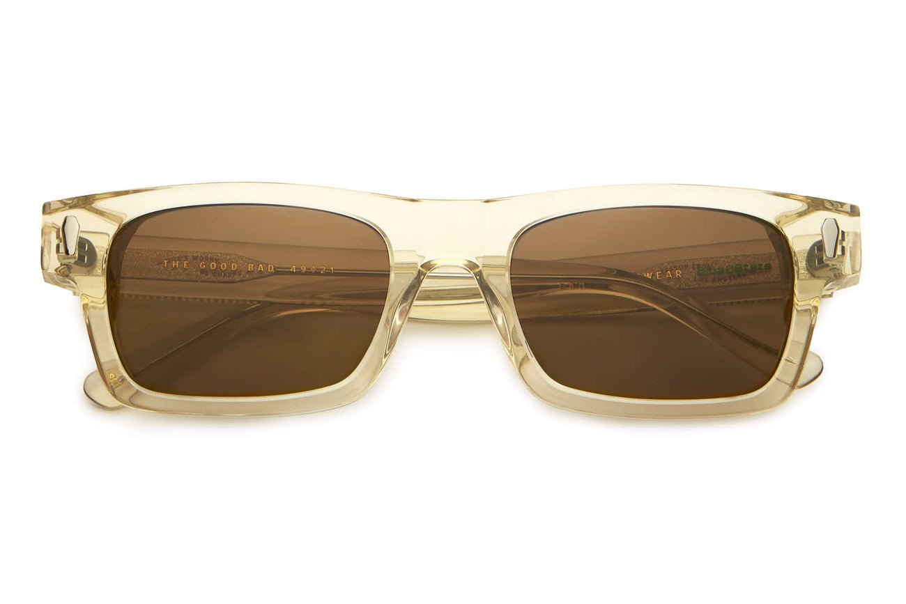 The Good Bad / Crystal Champagne Bio & Polarised Bronze Lens - Shade Files
