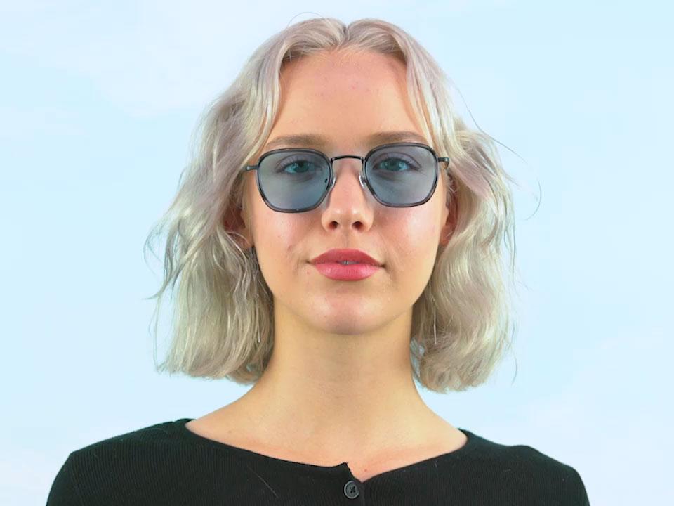 The Groove Pilot / Black Smoke Demi Tortoise & Polarised Blue Tint Lens - Shade Files