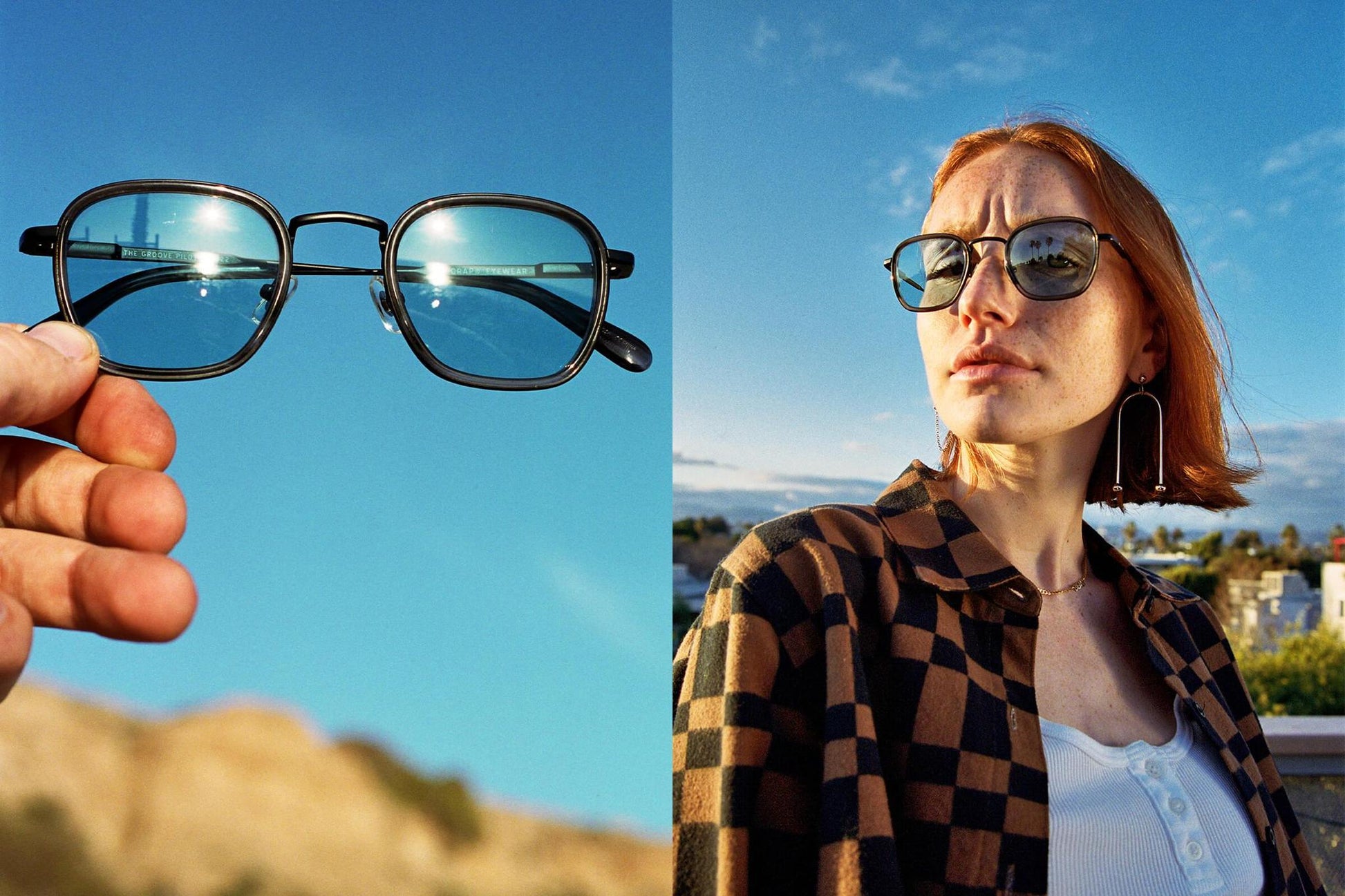 The Groove Pilot / Black Smoke Demi Tortoise & Polarised Blue Tint Lens - Shade Files