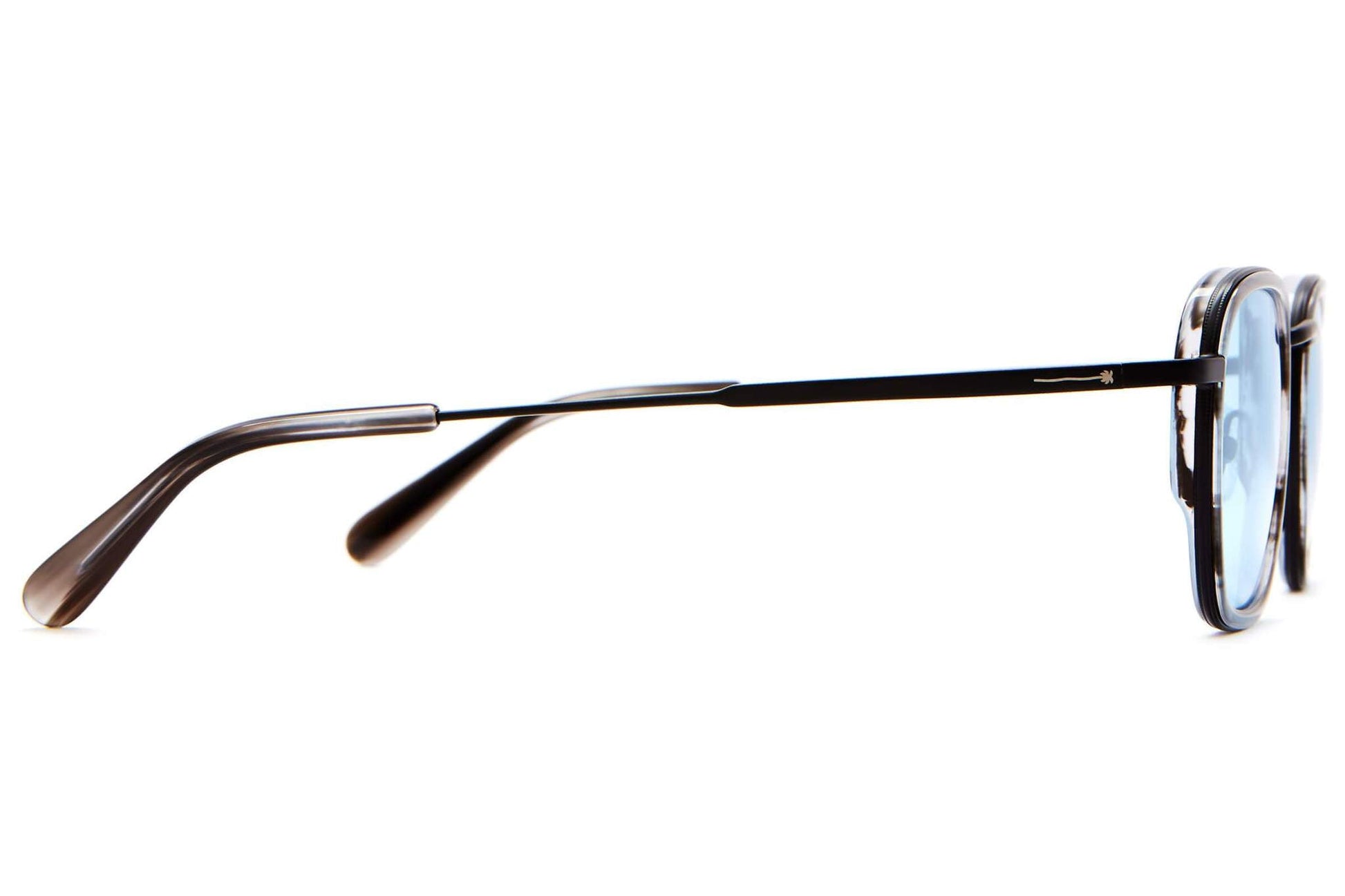 The Groove Pilot / Black Smoke Demi Tortoise & Polarised Blue Tint Lens - Shade Files