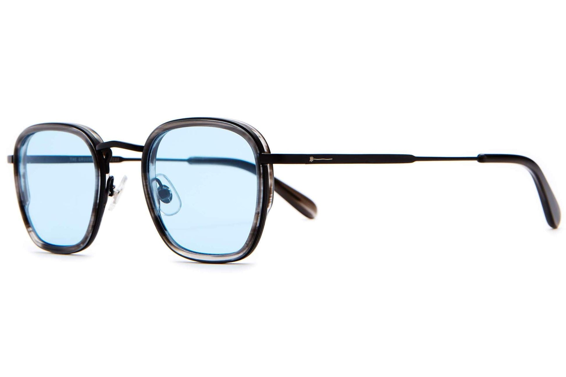 The Groove Pilot / Black Smoke Demi Tortoise & Polarised Blue Tint Lens - Shade Files