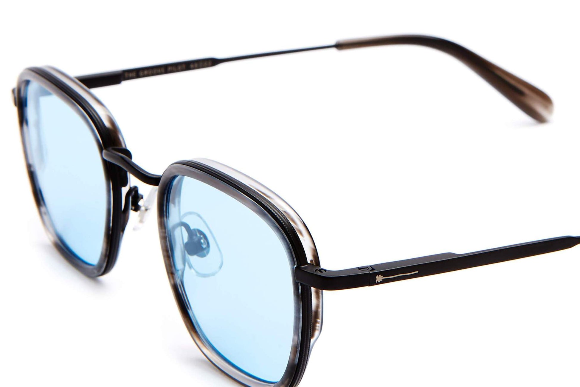 The Groove Pilot / Black Smoke Demi Tortoise & Polarised Blue Tint Lens - Shade Files