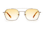 The Jazz Safari / Brushed Silver Havana Tortoise Bio & Honey Gradient Lens - Shade Files
