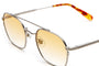 The Jazz Safari / Brushed Silver Havana Tortoise Bio & Honey Gradient Lens - Shade Files