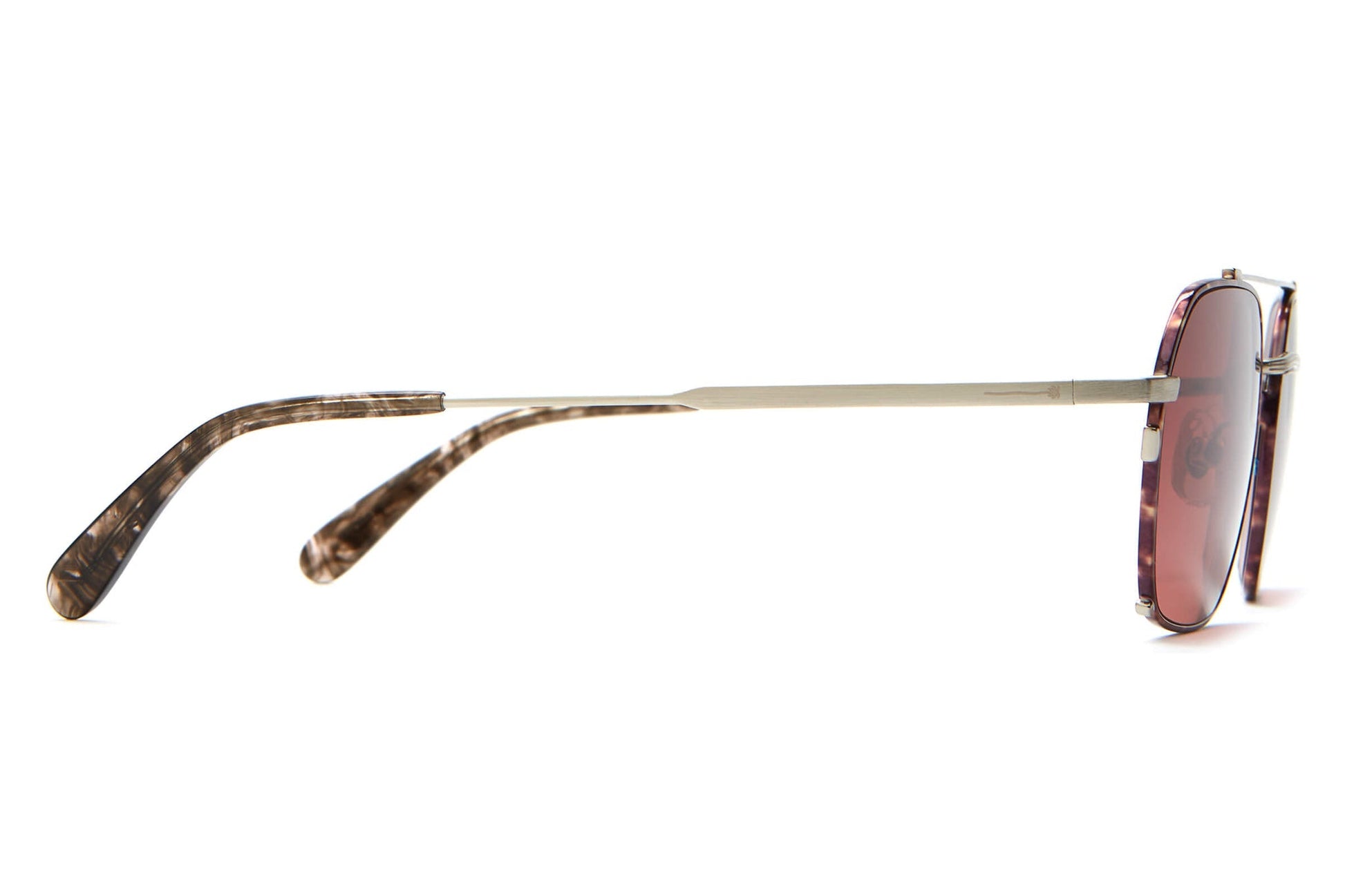 The Jazz Safari / Brushed Silver Tortoise Bio & Polarised Rosewood Gradient Lens - Shade Files