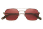 The Jazz Safari / Brushed Silver Tortoise Bio & Polarised Rosewood Gradient Lens - Shade Files
