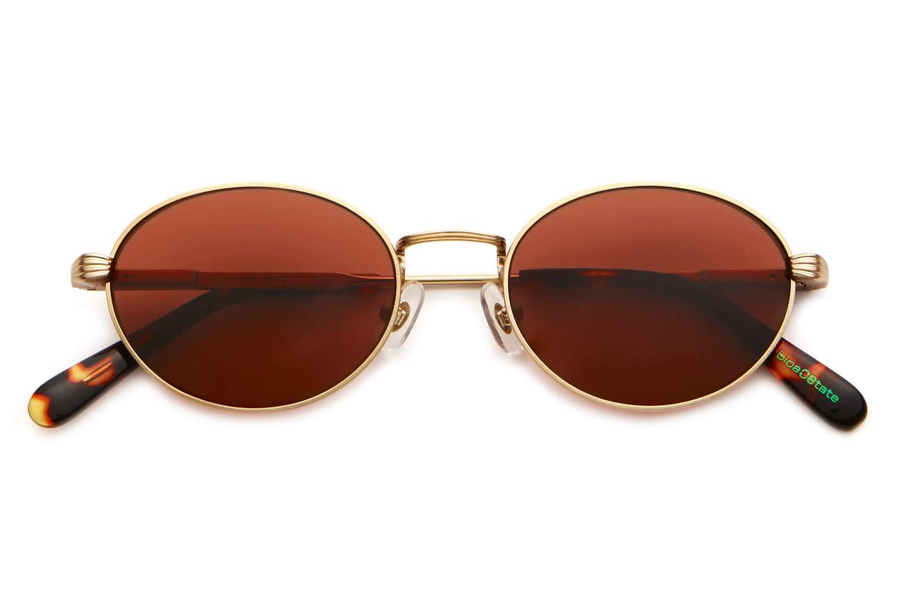 The New Riddim / Brushed Gold Tortoise Bio & Rose Lens - Shade Files