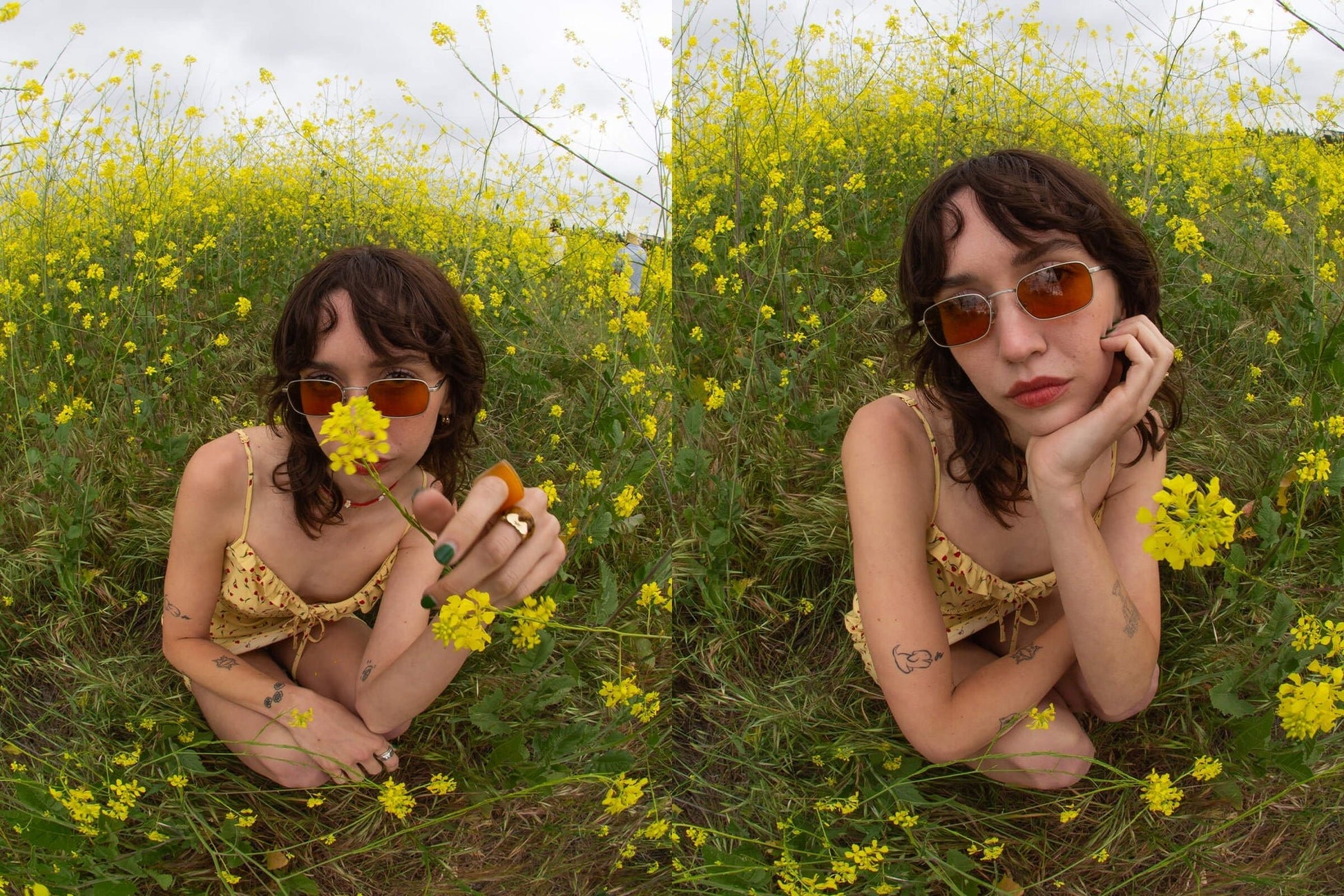 The Nu Bloom / Brushed Silver & Jaguar Tortoise Bio & Burnt Orange Lens - Shade Files