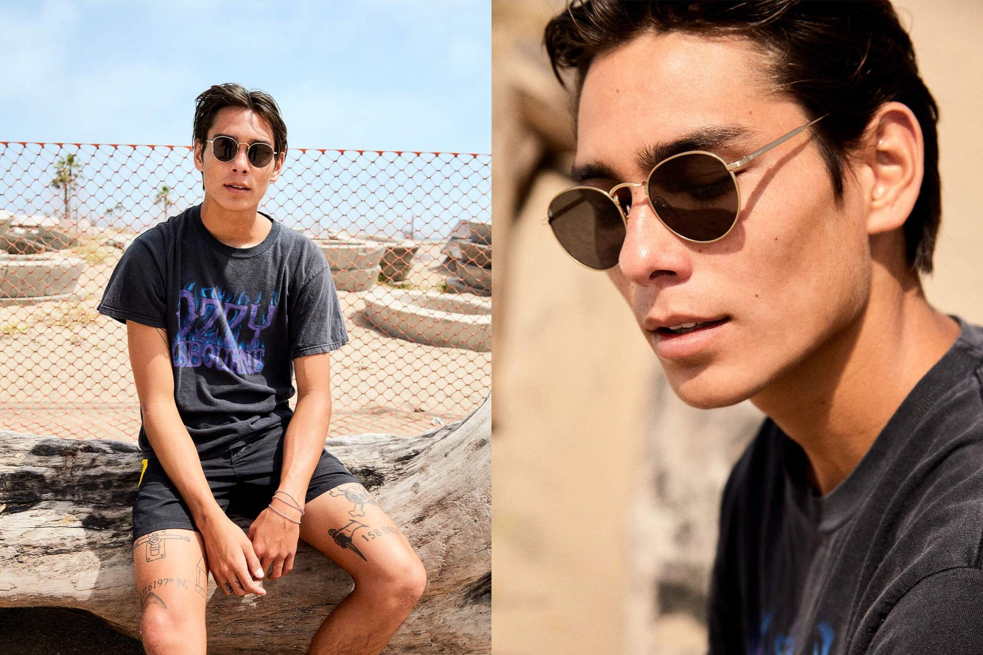 The Tuff Patrol / Brushed Gold & Polarised Grey Lens - Shade Files