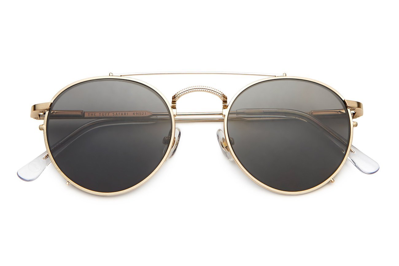 The Tuff Safari / Brushed Gold Crystal & Polarised Grey Lens - Shade Files