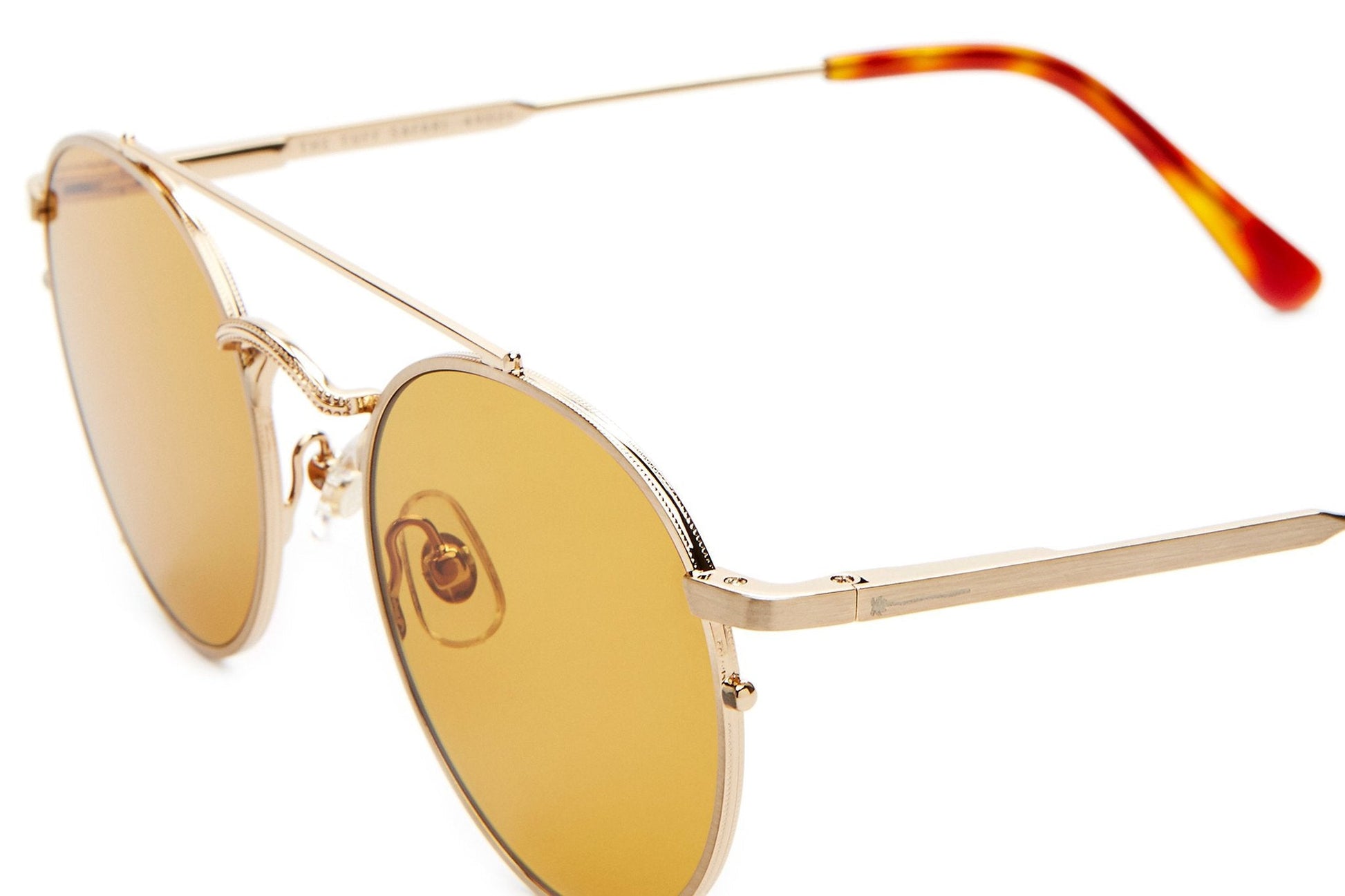 The Tuff Safari / Brushed Gold Havana Tortoise & Mustard Lens - Shade Files