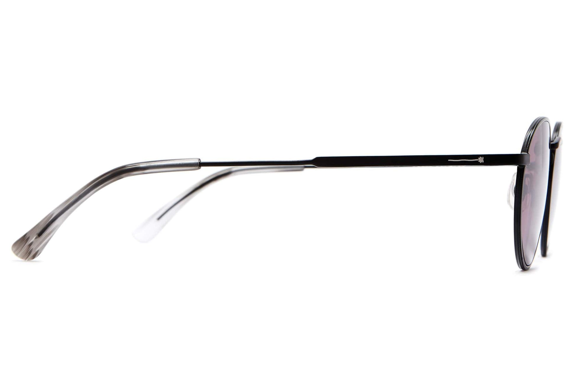 The Zen Patrol / Matte Black Smoke Demi Tortoise Bio & Plum Lens - Shade Files