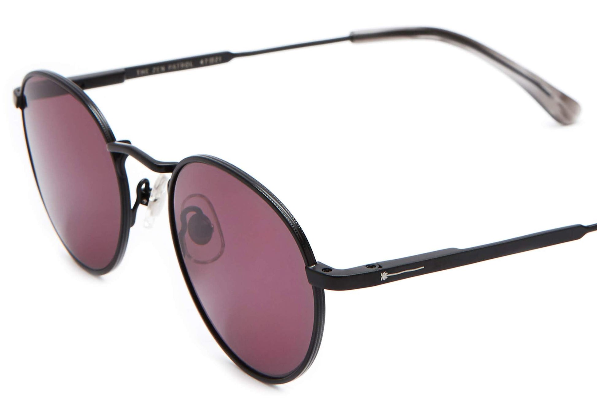 The Zen Patrol / Matte Black Smoke Demi Tortoise Bio & Plum Lens - Shade Files