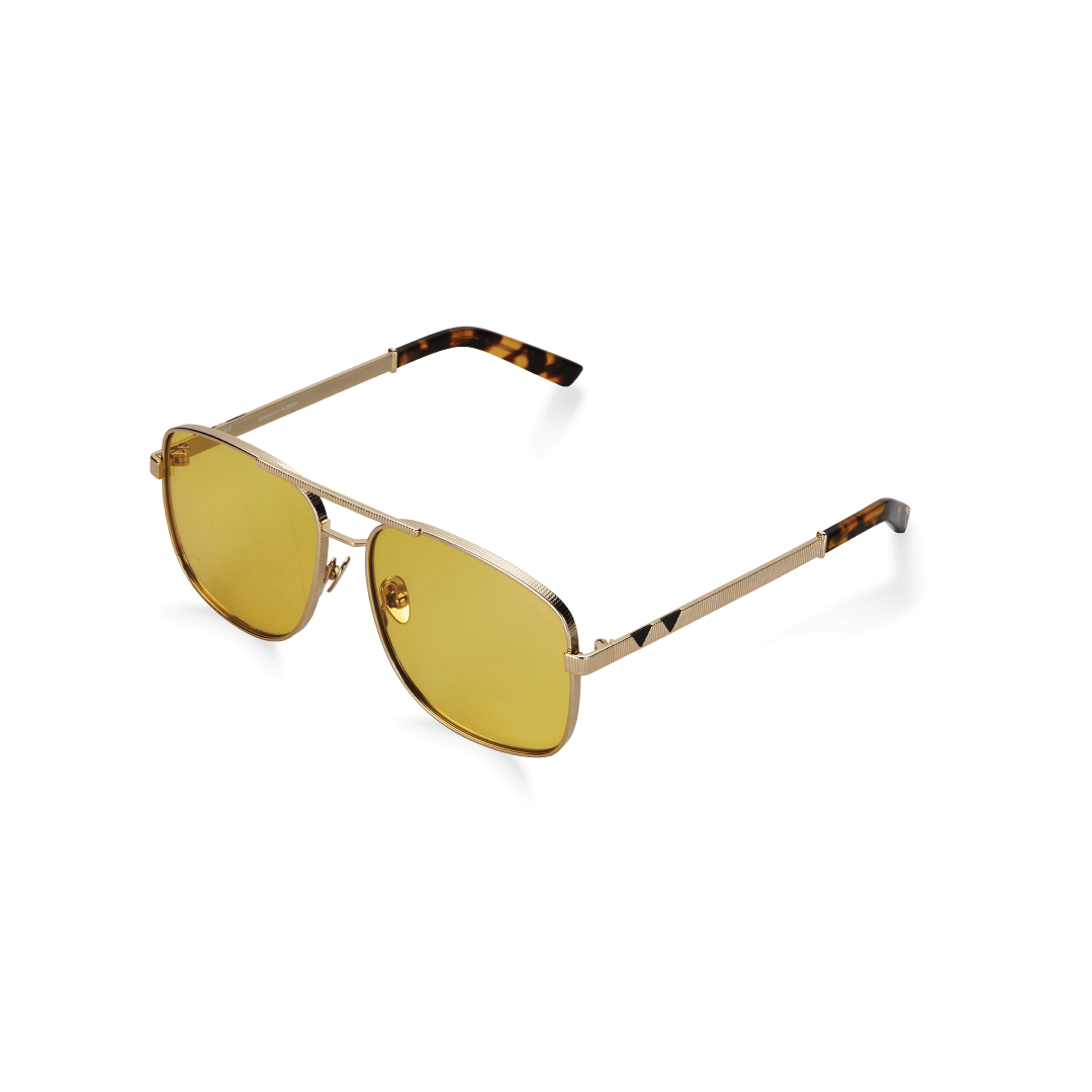 Uptown & Downtown / Gold Tortoise & Solid Yellow Lens - Shade Files
