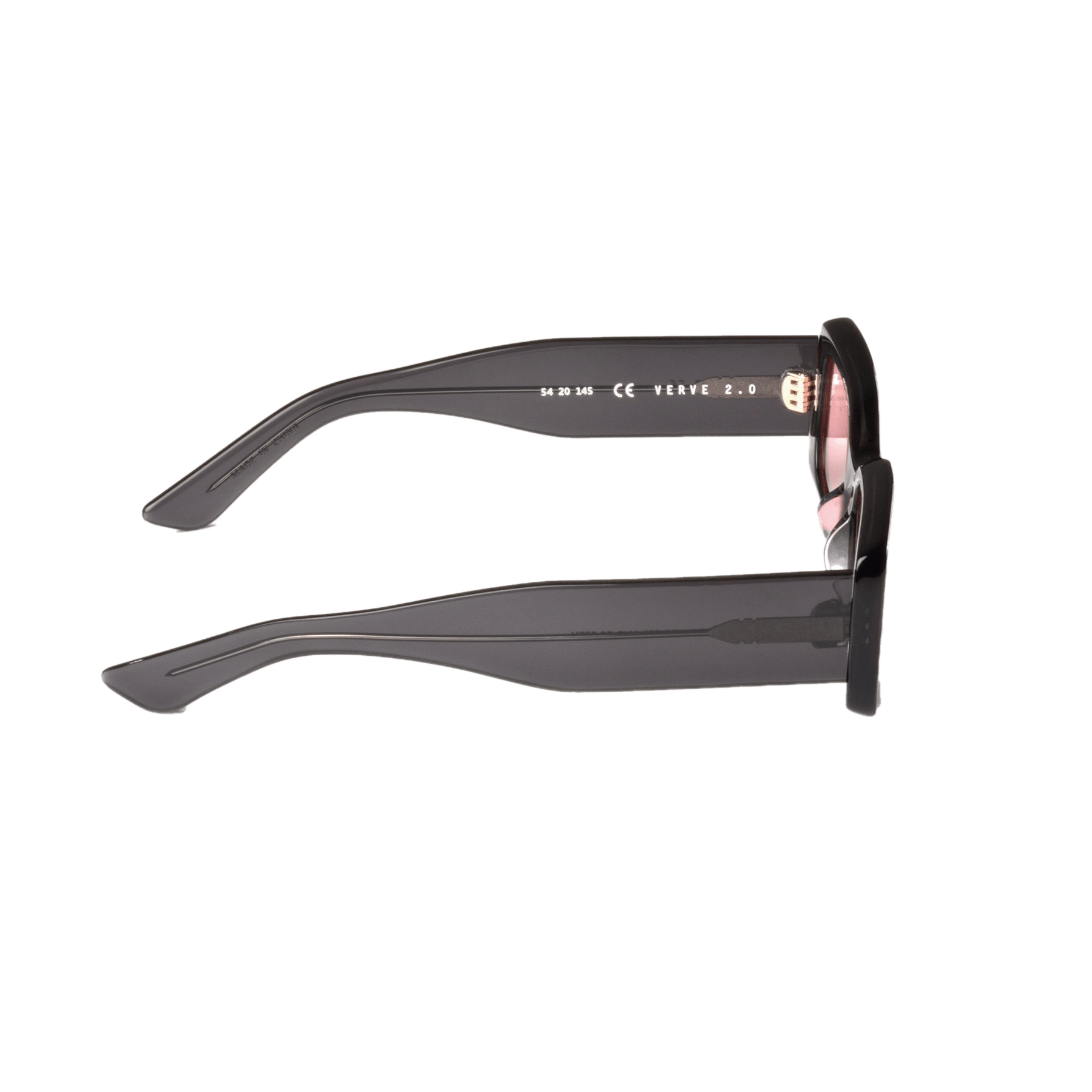 Verve 2.0 / Transparent Black Acetate & Rose Lens - Shade Files