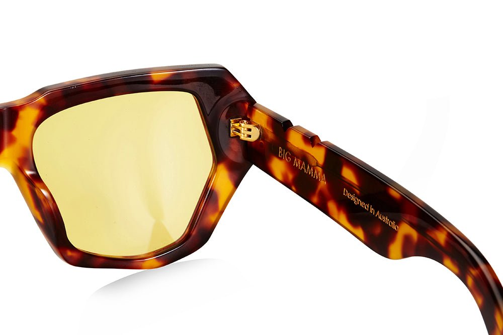 X Bec & Bridge / Big Mamma / Dark Tortoise Solid Yellow Lens - Shade Files