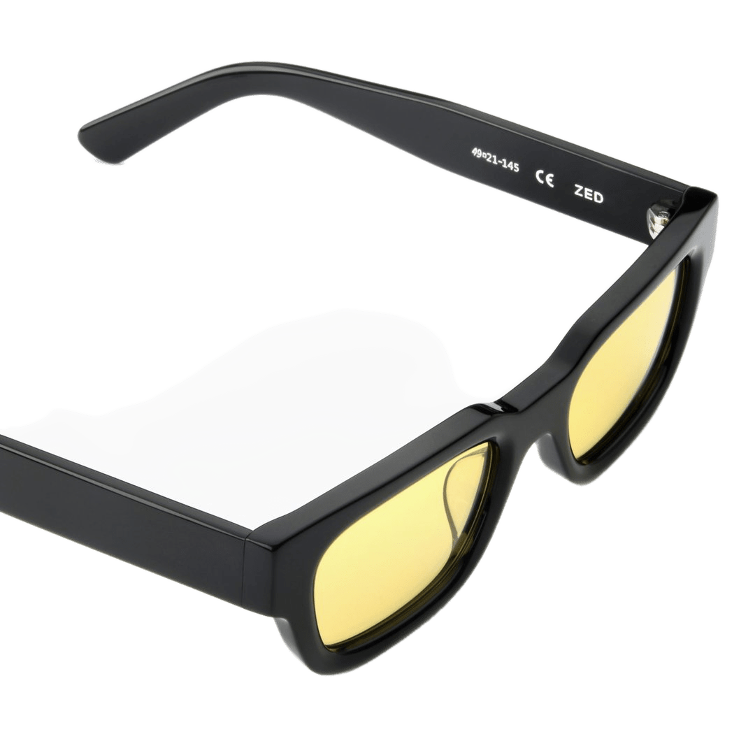 Zed / Black Acetate & Yellow Lens - Shade Files