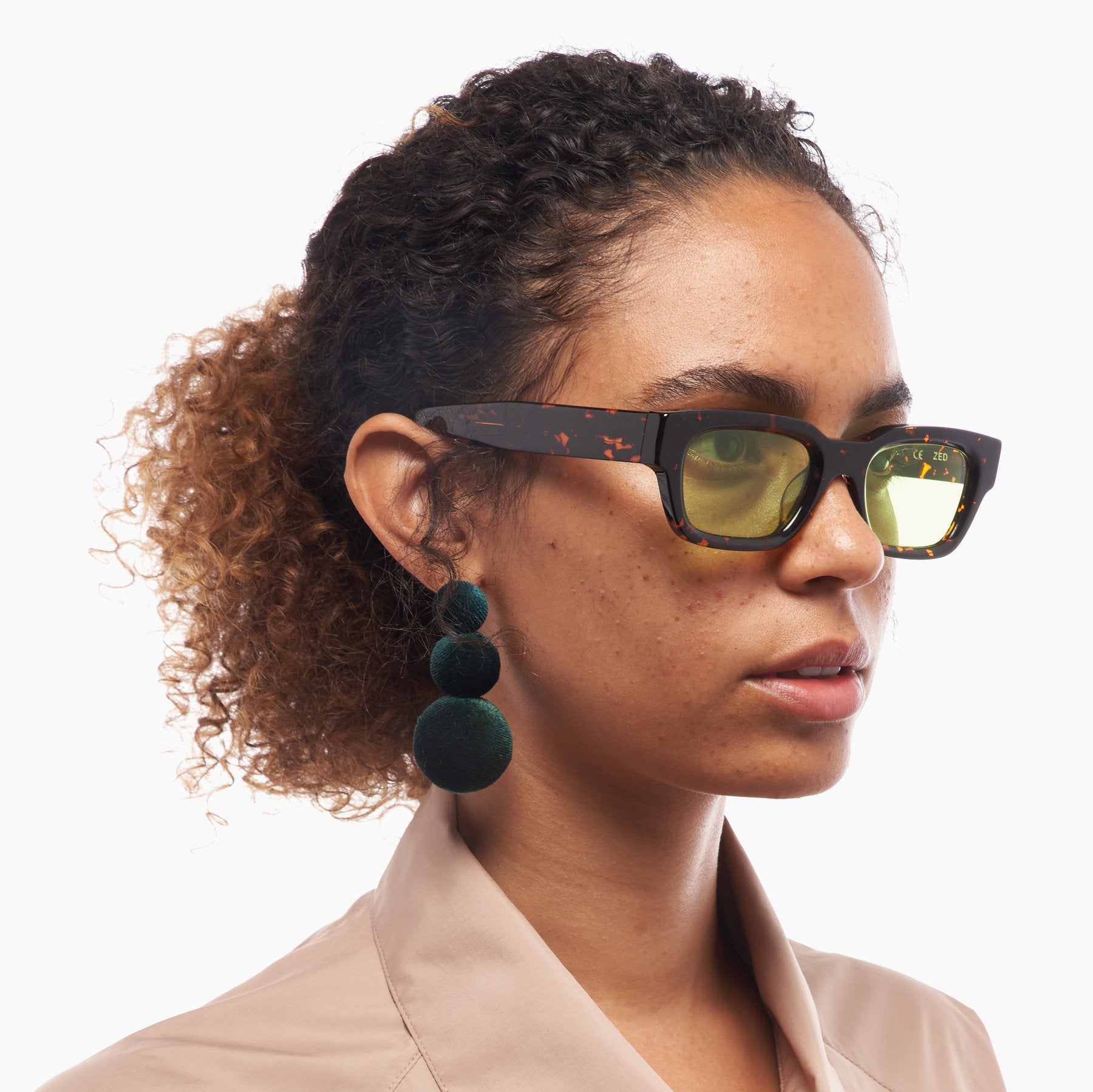 Zed / Tokyo Tortoise Acetate & Apple Green Lens - Shade Files