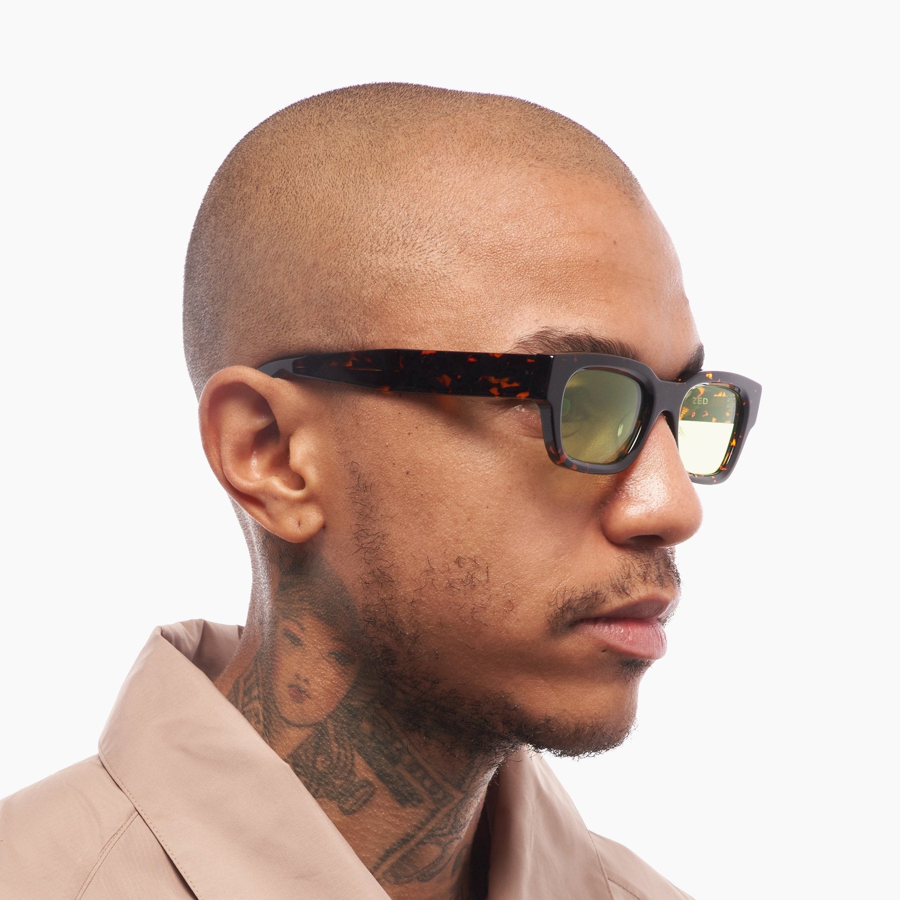 Zed / Tokyo Tortoise Acetate & Apple Green Lens - Shade Files