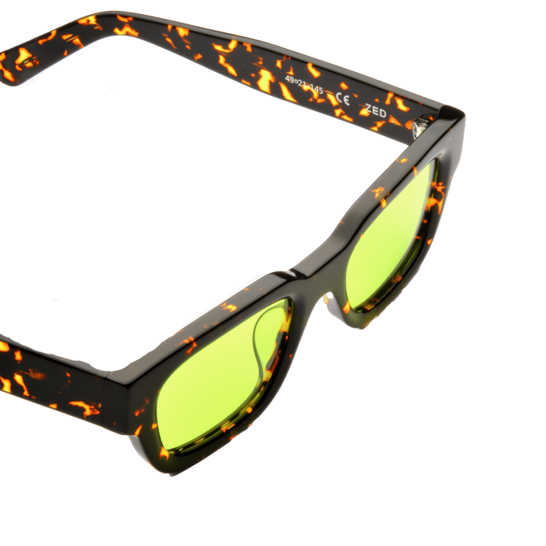 Zed / Tokyo Tortoise Acetate & Apple Green Lens - Shade Files