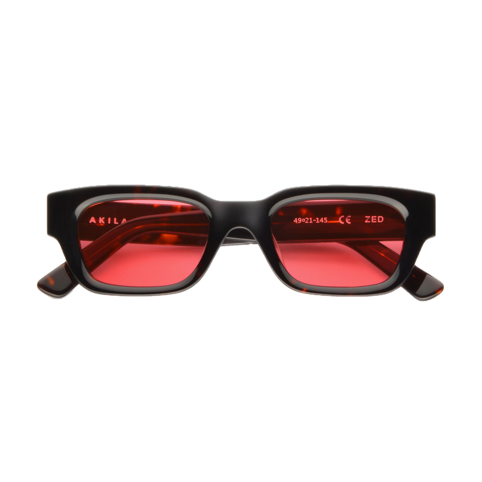 Zed / Tortoise Acetate & Rose Lens